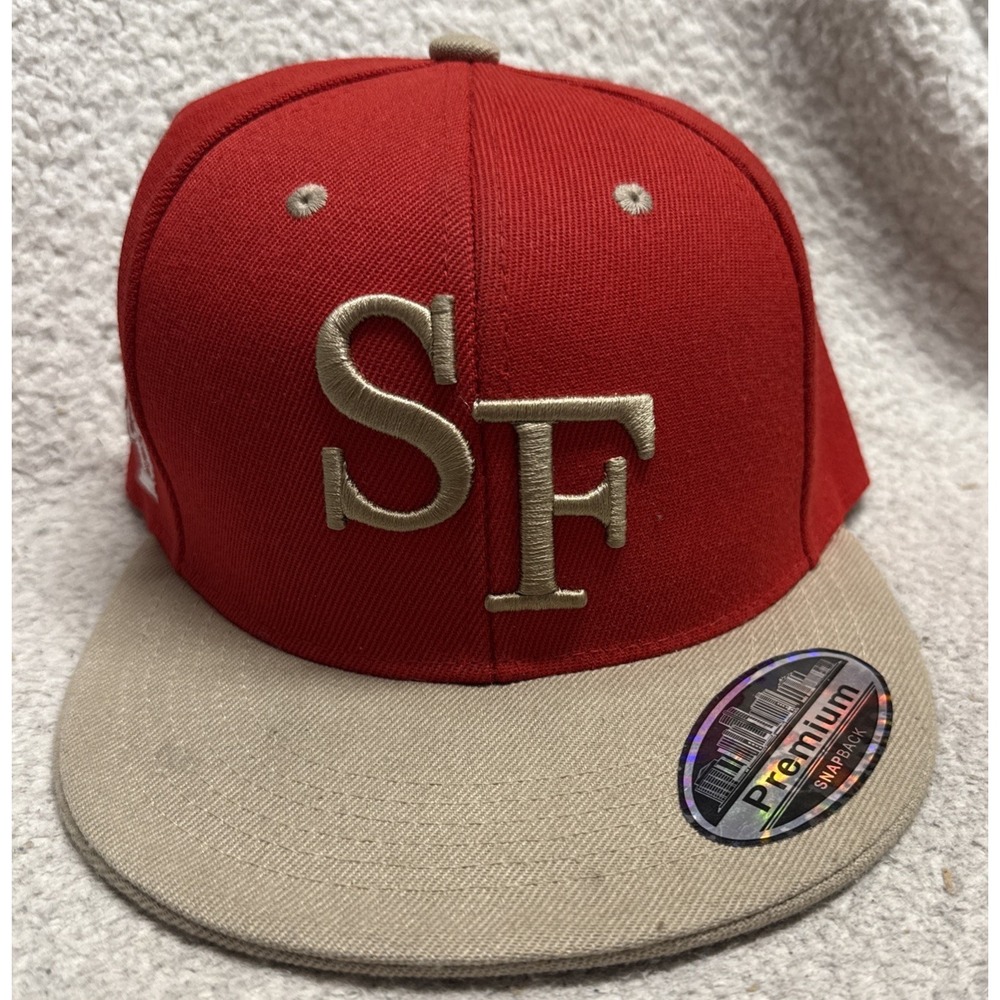 Vintage San Francisco 49ers Embroidered‎ Bay Area Premium Snapback Hat *RARE*